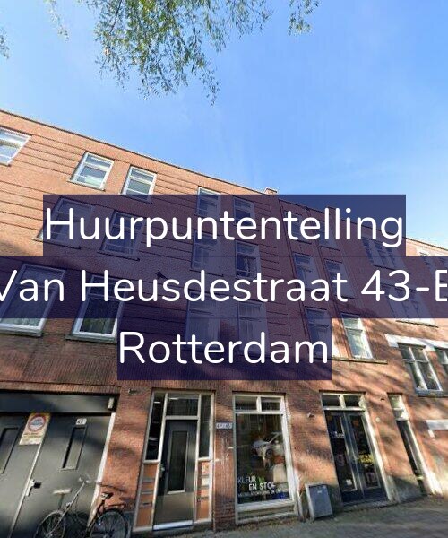 Foto gevel Huurpuntentelling voor Van Heusdestraat 43-B, Rotterdam