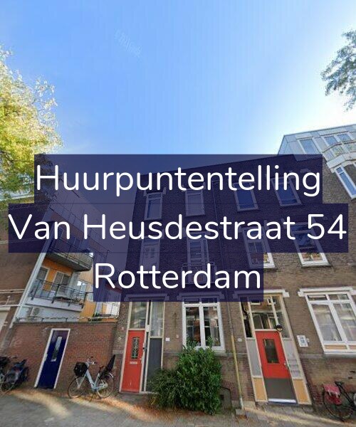 Foto gevel Huurpuntentelling voor Van Heusdestraat 54, Rotterdam