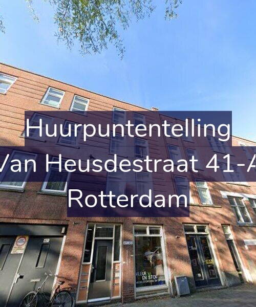 Foto gevel Huurpuntentelling voor Van Heusdestraat 41-A, Rotterdam