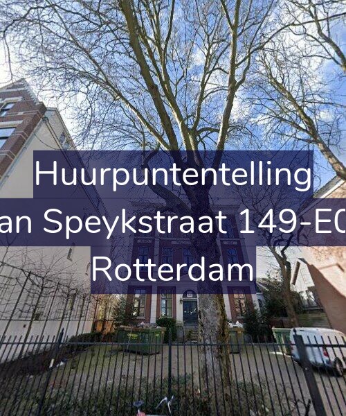 Foto gevel Huurpuntentelling voor Van Speykstraat 149-C03, Rotterdam