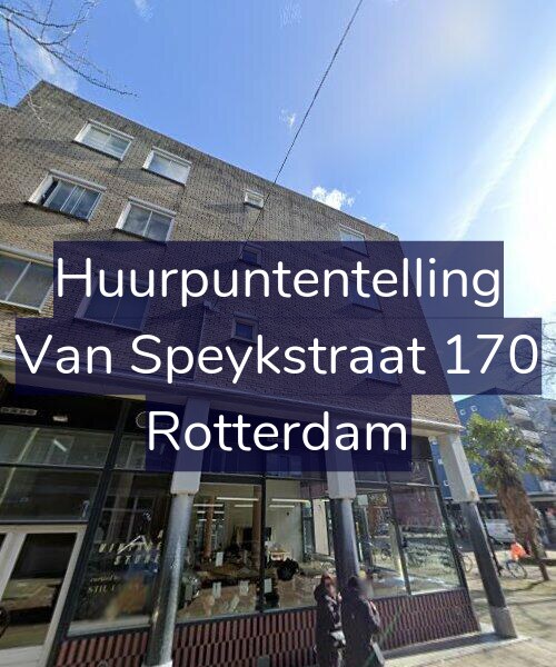 Foto gevel Huurpuntentelling voor Van Speykstraat 170, Rotterdam