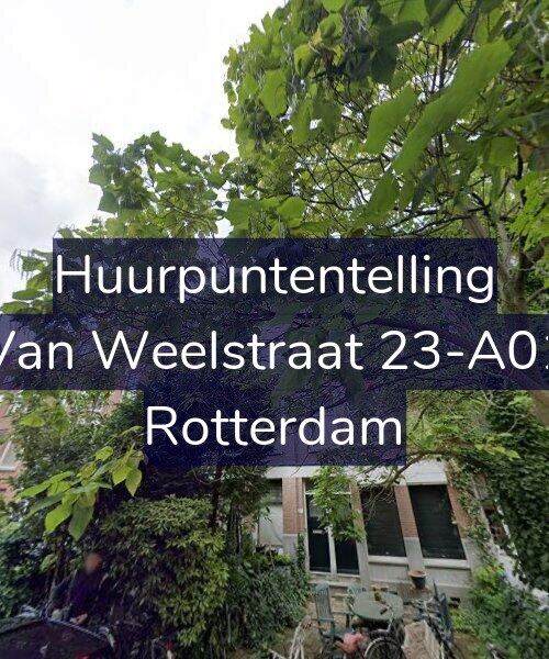 Foto gevel Huurpuntentelling voor Van Weelstraat 23-A01, Rotterdam