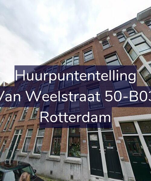 Foto gevel Huurpuntentelling voor Van Weelstraat 50-B03, Rotterdam