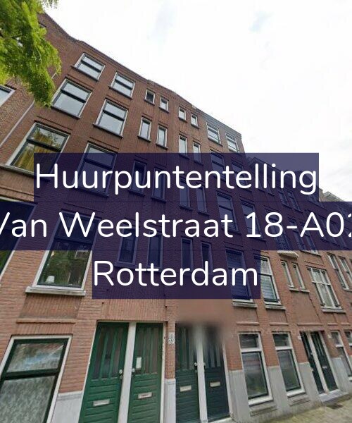 Foto gevel Huurpuntentelling voor Van Weelstraat 18-A02, Rotterdam