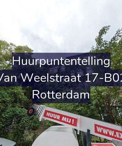 Foto gevel Huurpuntentelling voor Van Weelstraat 17-B02, Rotterdam