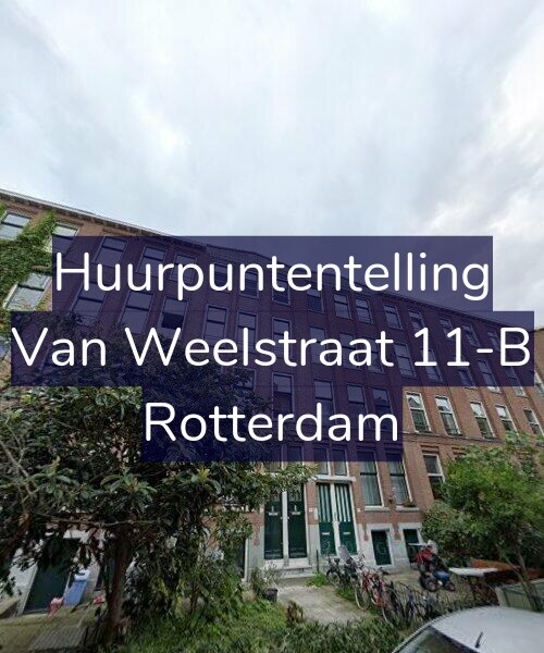 Foto gevel Huurpuntentelling voor Van Weelstraat 11-B, Rotterdam