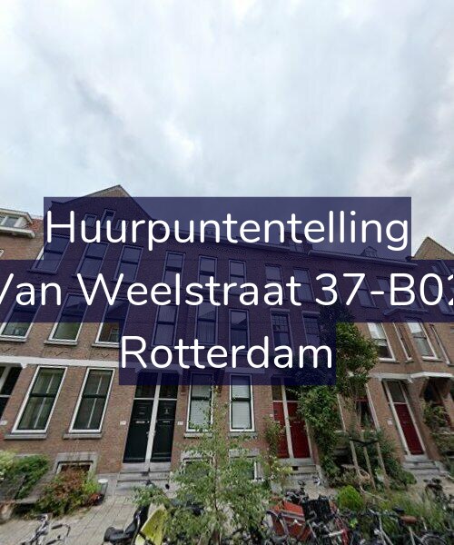 Foto gevel Huurpuntentelling voor Van Weelstraat 37-B02, Rotterdam