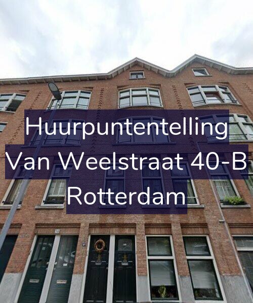 Foto gevel Huurpuntentelling voor Van Weelstraat 40-B, Rotterdam