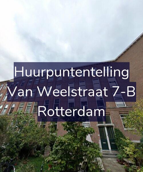 Foto gevel Huurpuntentelling voor Van Weelstraat 7-B, Rotterdam