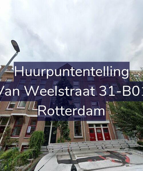 Foto gevel Huurpuntentelling voor Van Weelstraat 31-B01, Rotterdam