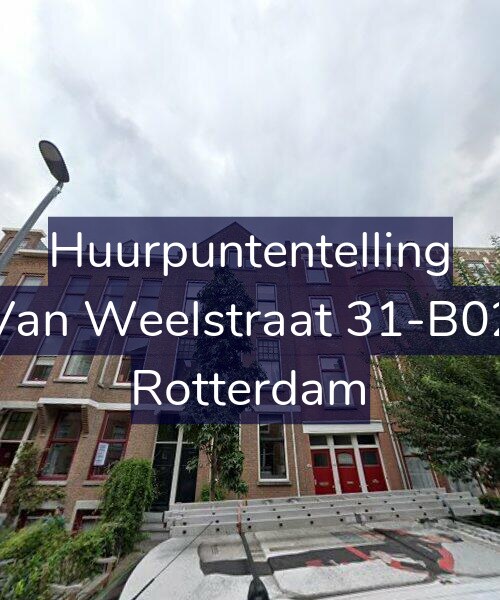 Foto gevel Huurpuntentelling voor Van Weelstraat 31-B02, Rotterdam