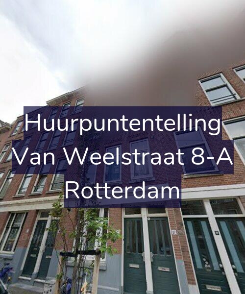 Foto gevel Huurpuntentelling voor Van Weelstraat 8-A, Rotterdam