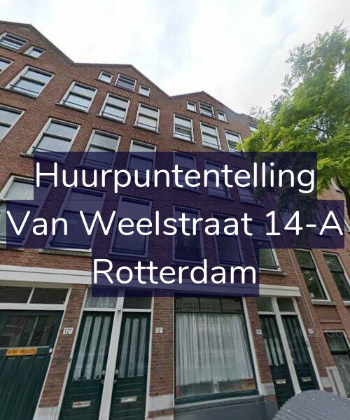 Foto gevel Huurpuntentelling voor Van Weelstraat 14-A, Rotterdam