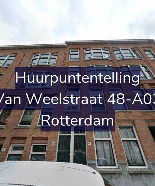 Foto gevel Huurpuntentelling voor Van Weelstraat 48-A03, Rotterdam