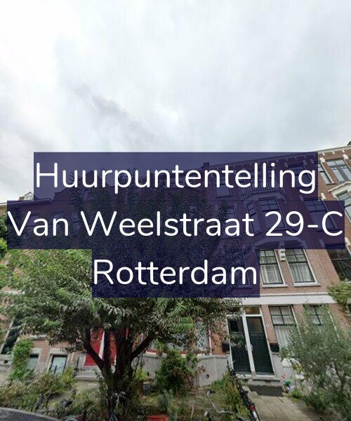 Foto gevel Huurpuntentelling voor Van Weelstraat 29-C, Rotterdam
