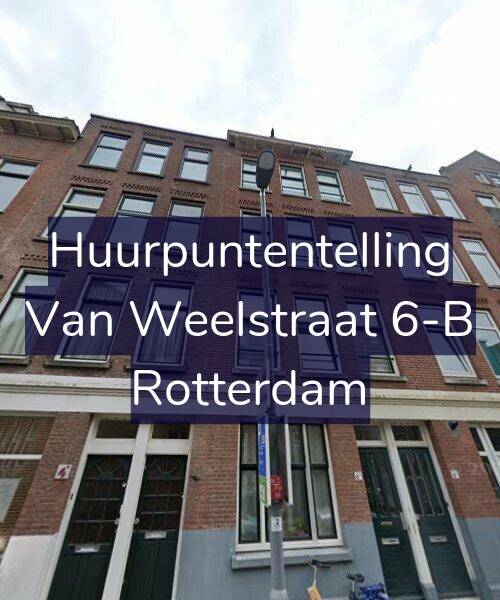 Foto gevel Huurpuntentelling voor Van Weelstraat 6-B, Rotterdam
