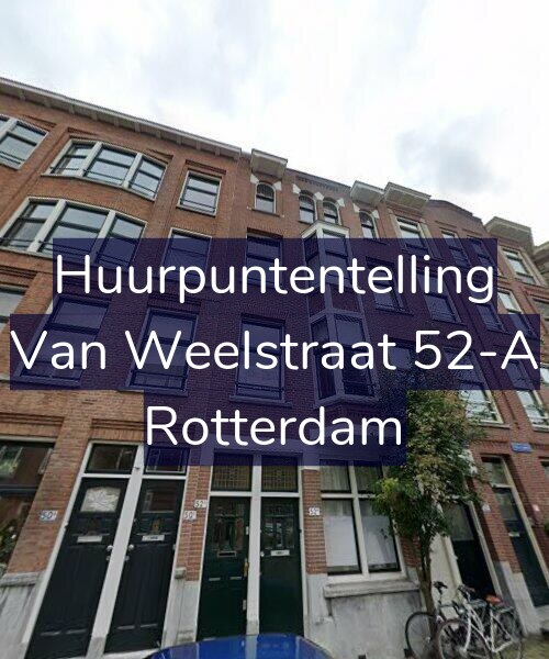Foto gevel Huurpuntentelling voor Van Weelstraat 52-A, Rotterdam