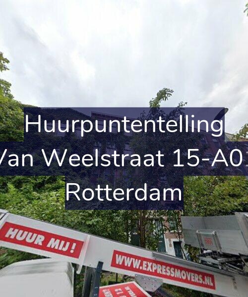 Foto gevel Huurpuntentelling voor Van Weelstraat 15-A01, Rotterdam