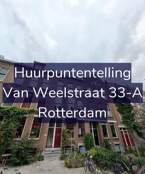 Foto gevel Huurpuntentelling voor Van Weelstraat 33-A, Rotterdam