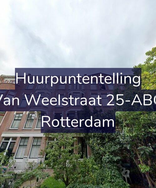 Foto gevel Huurpuntentelling voor Van Weelstraat 25-ABG, Rotterdam