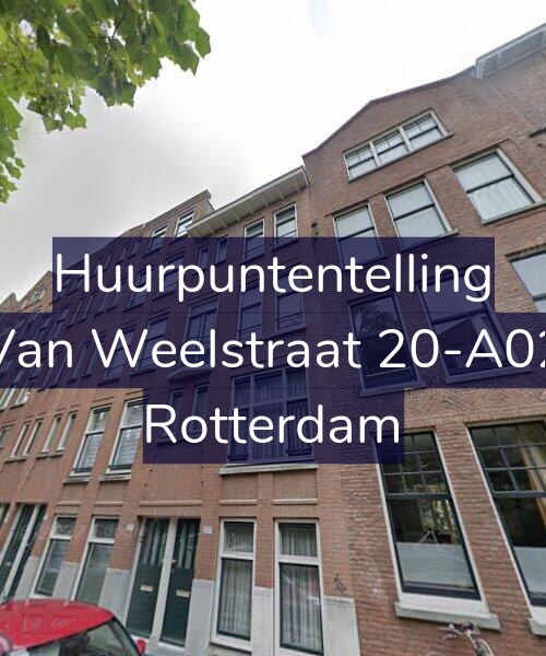 Foto gevel Huurpuntentelling voor Van Weelstraat 20-A02, Rotterdam