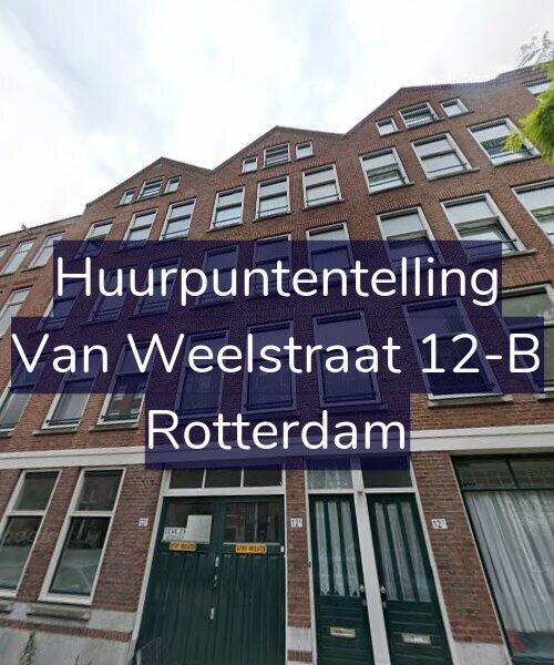 Foto gevel Huurpuntentelling voor Van Weelstraat 12-B, Rotterdam