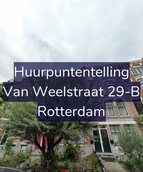 Foto gevel Huurpuntentelling voor Van Weelstraat 29-B, Rotterdam