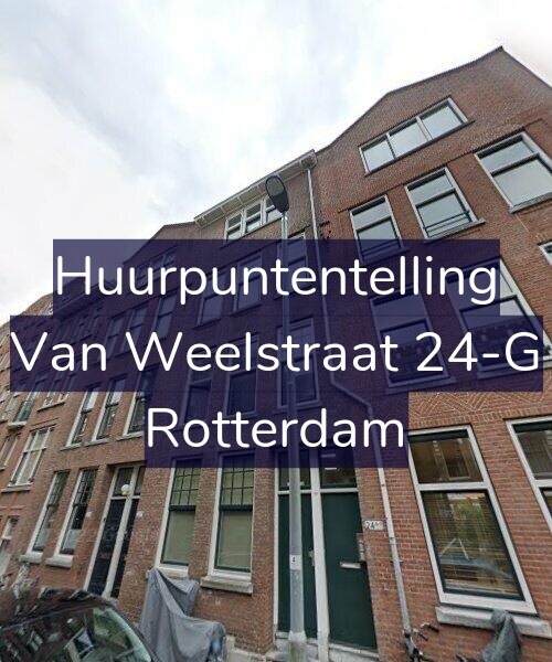 Foto gevel Huurpuntentelling voor Van Weelstraat 24-G, Rotterdam