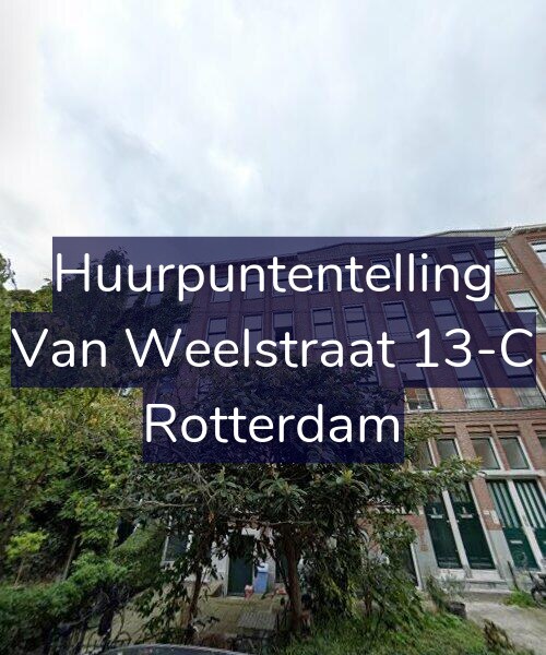 Foto gevel Huurpuntentelling voor Van Weelstraat 13-C, Rotterdam