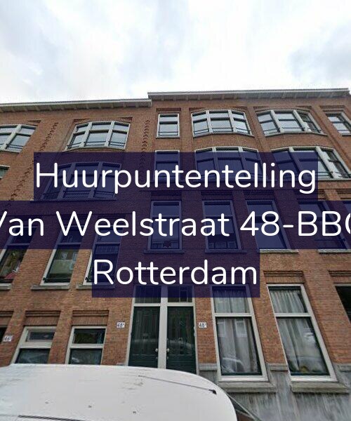Foto gevel Huurpuntentelling voor Van Weelstraat 48-BBG, Rotterdam