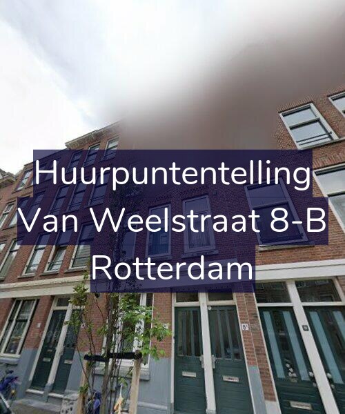 Foto gevel Huurpuntentelling voor Van Weelstraat 8-B, Rotterdam