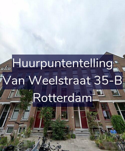 Foto gevel Huurpuntentelling voor Van Weelstraat 35-B, Rotterdam