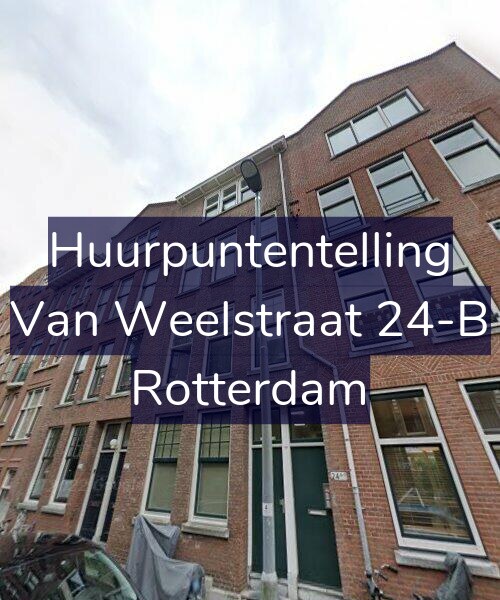 Foto gevel Huurpuntentelling voor Van Weelstraat 24-B, Rotterdam