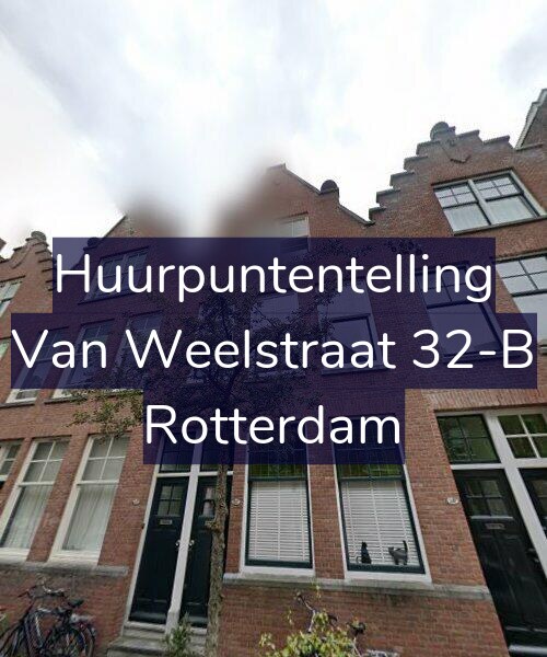 Foto gevel Huurpuntentelling voor Van Weelstraat 32-B, Rotterdam