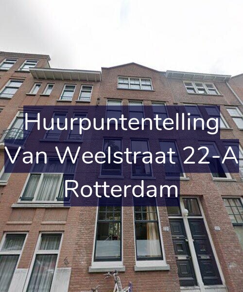Foto gevel Huurpuntentelling voor Van Weelstraat 22-A, Rotterdam