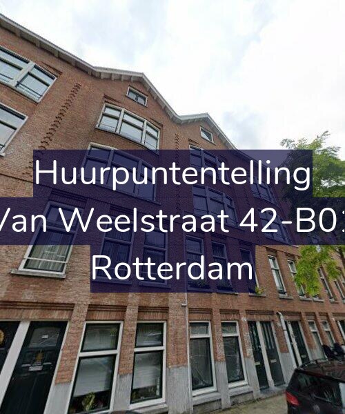 Foto gevel Huurpuntentelling voor Van Weelstraat 42-B01, Rotterdam