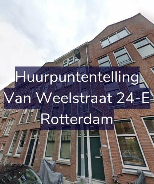 Foto gevel Huurpuntentelling voor Van Weelstraat 24-E, Rotterdam