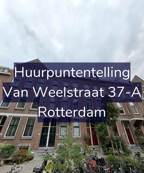 Foto gevel Huurpuntentelling voor Van Weelstraat 37-A, Rotterdam