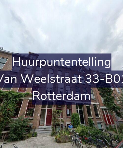 Foto gevel Huurpuntentelling voor Van Weelstraat 33-B01, Rotterdam