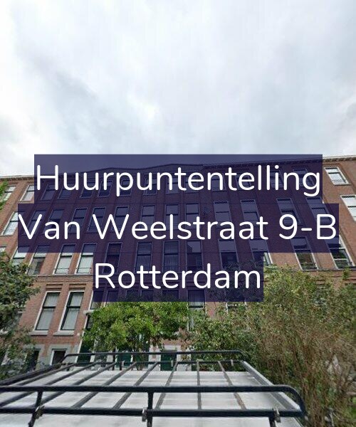 Foto gevel Huurpuntentelling voor Van Weelstraat 9-B, Rotterdam