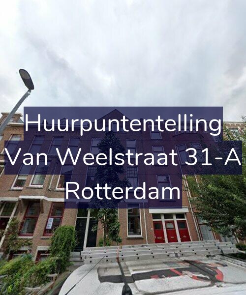 Foto gevel Huurpuntentelling voor Van Weelstraat 31-A, Rotterdam