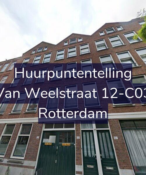 Foto gevel Huurpuntentelling voor Van Weelstraat 12-C03, Rotterdam
