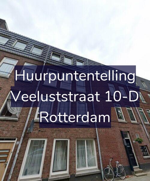 Foto gevel Huurpuntentelling voor Veeluststraat 10-D, Rotterdam