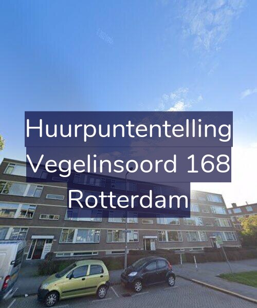 Foto gevel Huurpuntentelling voor Vegelinsoord 168, Rotterdam
