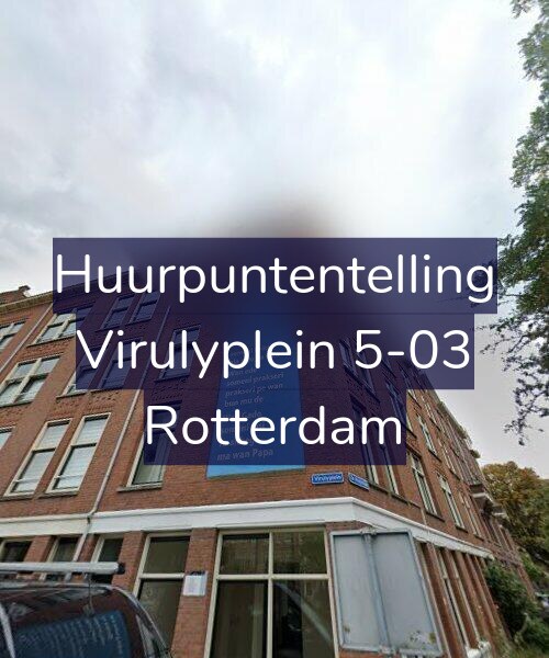 Foto gevel Huurpuntentelling voor Virulyplein 5-03, Rotterdam