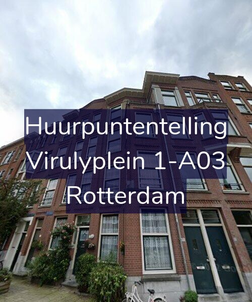 Foto gevel Huurpuntentelling voor Virulyplein 1-A03, Rotterdam