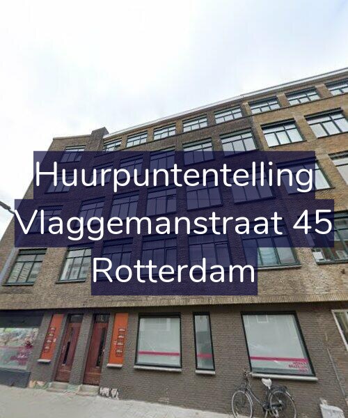 Foto gevel Huurpuntentelling voor Vlaggemanstraat 45, Rotterdam