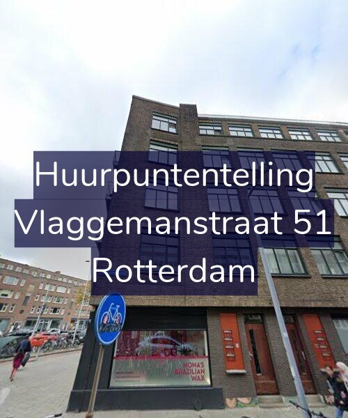 Foto gevel Huurpuntentelling voor Vlaggemanstraat 51, Rotterdam