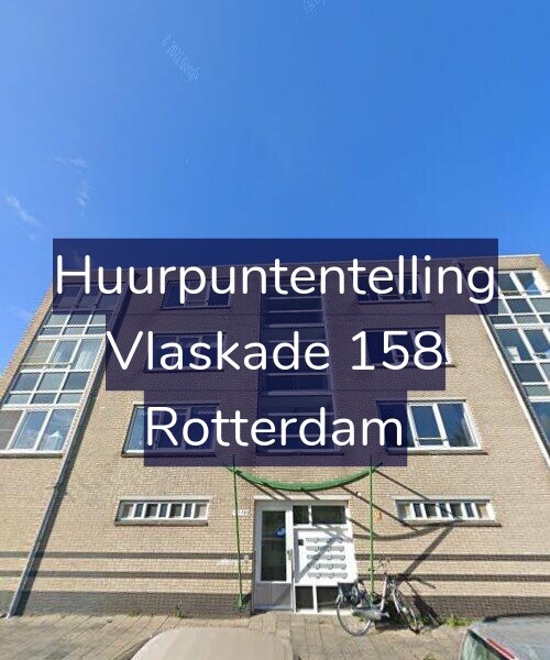 Foto gevel Huurpuntentelling voor Vlaskade 158, Rotterdam