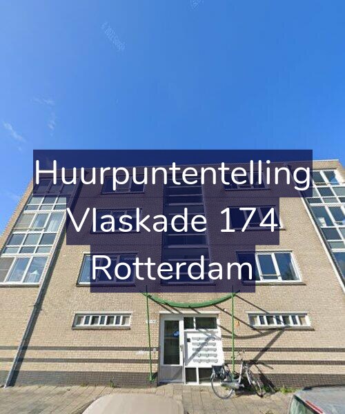 Foto gevel Huurpuntentelling voor Vlaskade 174, Rotterdam